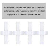 4Pcs Check Valve PVDF Wear-Resistant One-Way Check Valve for Fuel Gas Liquid Air 1/4 Inch 6 mm