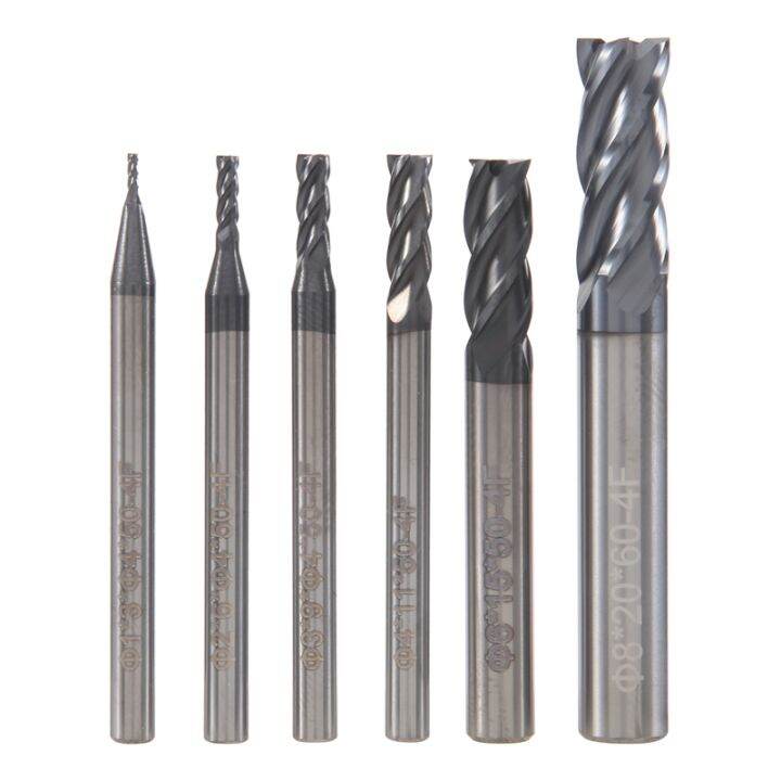 6pcs-4-flutes-end-mills-set-for-steels-square-cnc-carbide-milling-cutter-spiral-router-bits-dia-1-2-3-4-6-8mm