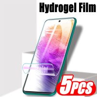 [CNIU digital accessories] 5PCS Hydrogel ฟิล์มกระจกนิรภัยสำหรับ Samsung Galaxy A73 A72 A52 A52S A33 A32 A22 A03S A02S ป้องกันเจล73 52ไม่ใช่แก้ว