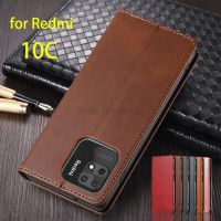 Leather Case for Xiaomi Redmi 10C Flip Case Card Holder Holster Magnetic Attraction Wallet Cover for Redmi 10C Fundas Coque