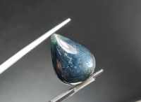 ไพลิน (Blue Sapphire) ออสเตรเลีย เผาเก่า น้ำหนัก 13.63 ct. ขนาด 12.8*6.1*17.5 mm. พลอยแท้ 100% เนื้อดี ราคาถูก