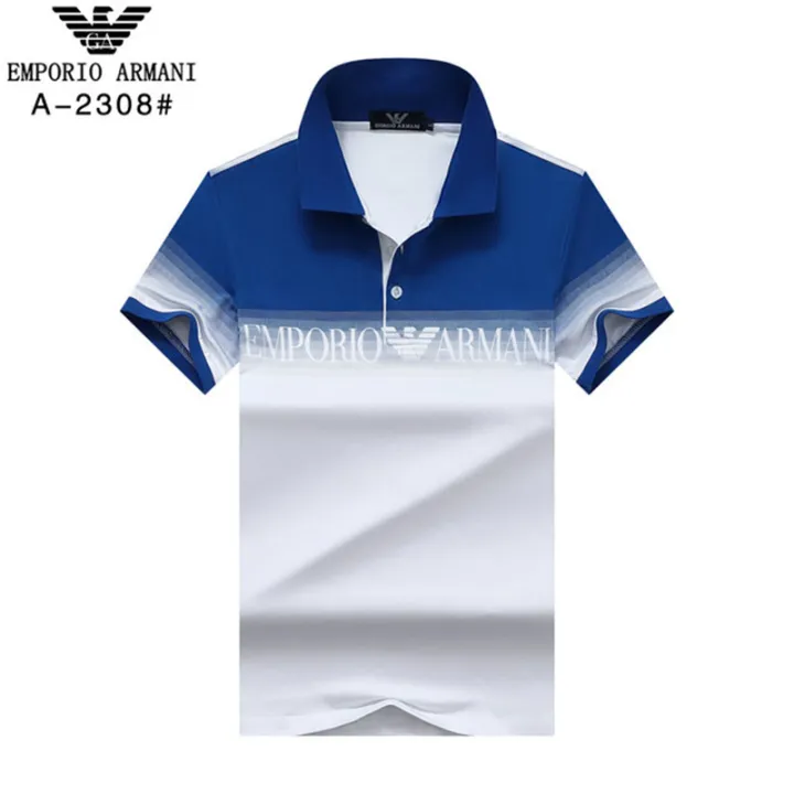 100% Cotton】Original Armani New Men's High-Quality Polo Shirt Spring Summer  Short Sleeve T-shirt Business Leisure Breathable Polo Shirt for Man |  Lazada PH