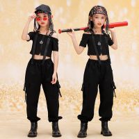 [COD] dance costumes summer childrens hip-hop overalls girls catwalk clothes suits trendy