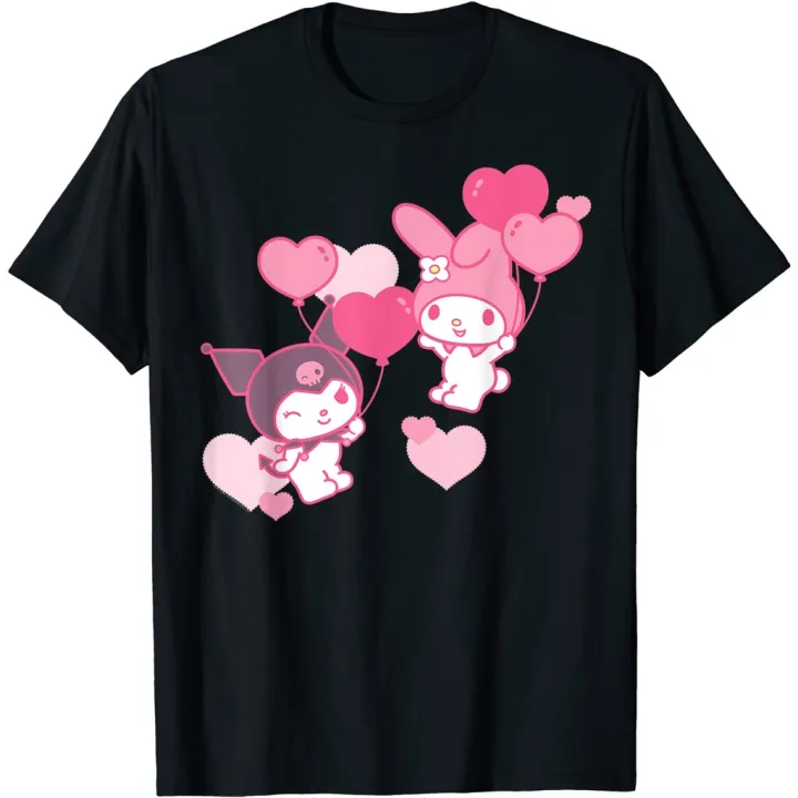 BAJU ANAK My Melody and Kuromi Valentine's Day Hearts Tee Shirt | Lazada PH