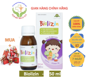 Kẽm Biolizin - Bổ Sung Vitamin B6 Siro Ăn Ngon, Tăng Cường Đề Kháng - 50ml