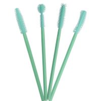 【cw】 50PCS Disposable Silicone Gel Eyelash Brush Comb Mascara Wands Eye Lashes Extension Tool Beauty Makeup For Women