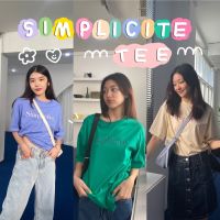 chuuchop_พร้อมส่ง(C7754) ?? SIMPLICITE tee เสื้อยืดแขนสั้น มี3สี