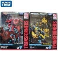 TAKARA TOMY SS70 Bumblebee หม้อแปลงภาพลวงตา SS71หุ่นยนต์ของเล่นตุ๊กตาขยับแขนขาได้ดีลักซ์ดั้งเดิมสำหรับของขวัญวันเกิดสำหรับเด็กเด็กผู้ชาย