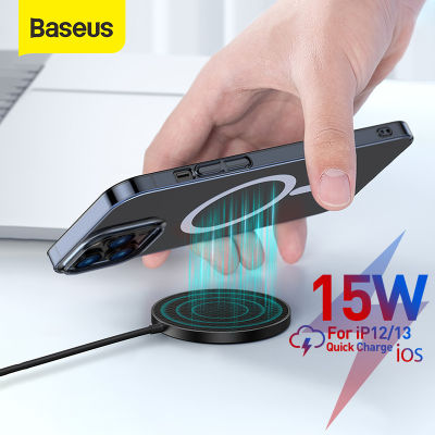 Baseus 15W Gen2 Magnetic Wireless Charger For iPhone 13 12 11 Pro X Pods Desktop Wireless Charging LED Display Phone Charger Pad