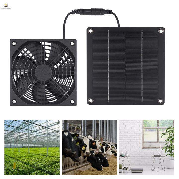 【Fast delivery】 1 Fan Model Solar Panel Cable Exhaust Fan PET Solar