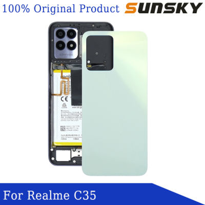 Sunsky สำหรับ Realme C35ฝาหลังดั้งเดิม