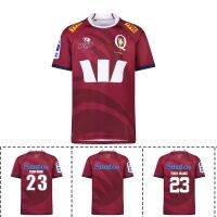 Quality Home [hot]Queensland （Print Mens Custom – Size:S-5XL Number）Top Rugby Rugby Jersey Reds Super 2023 Name