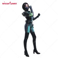 Elastic Snake Sabine Assasin Viper Cosplay Costume Zentai Jumpsuit With Face Covering Accessories For Women Halloween Costume