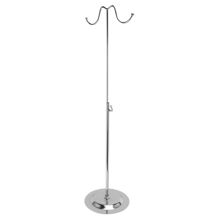 2x-metal-handbag-rack-women-bag-display-stand-double-hook-adjustable-stainless-steel-holder