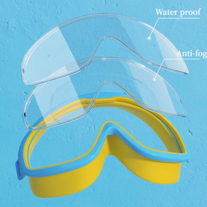 แว่นตากันหมอกกรอบใหญ่แว่นตาว่ายน้ำผู้ใหญ่พร้อมที่อุดหูแว่นตากันน้ำผู้ชายผู้หญิงแว่นตาแว่นตาซิลิโคน-hd