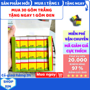 Hộp 30 cục gôm tẩy viết chì màu trắng được làm bằng cao su tự nhiên