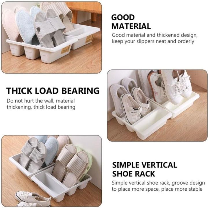 unlawful-3-grid-ชั้นเก็บรองเท้าแนวตั้ง-ประหยัดพื้นที่-มัลติฟังก์ชั่-ตู้เก็บรองเท้า-น้ำหนักเบามาก-กล่องเก็บของสำหรับเก็บ-กล่องจัดเก็บรองเท้า-บ้านในบ้าน