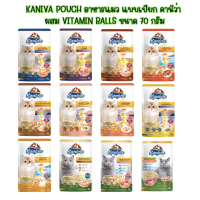 (48 ซอง) Kaniva Pouch อาหารแมว แบบเปียก  ขนาด 70 กรัม