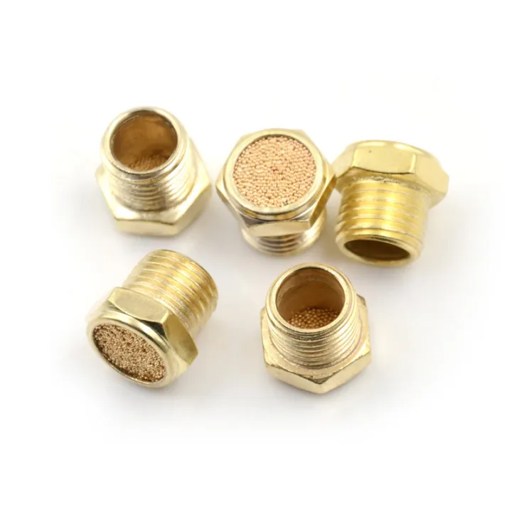 newdv2 5PCS Pneumatic Air Breather Vent Silencer Muffler Threaded NPT 1