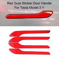 【cw】 Tesla 3 Y Sticker Door Handle Protector Wrap Cover Trim 4pcs ！