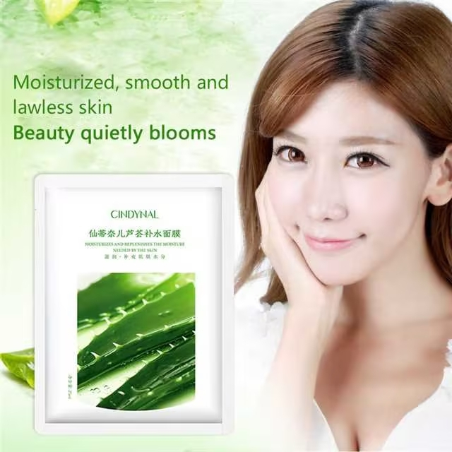 Aloe Vera Mask 1pcs Moisturizing Whitening Mask Antiaging Wrinkle