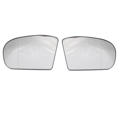 1 Pair Right and Left Side Rearview Mirror Glass Len Replacement for Mercedes Benz W203 W211 2038100121 2038101021