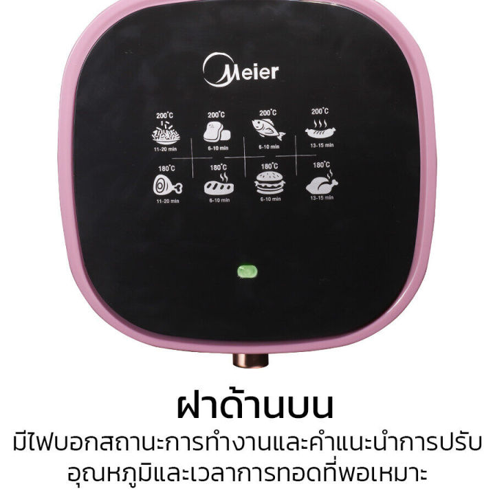 หม้อทอดไร้น้ำมัน-meier-5-ลิตร-หม้อทอด-หม้อไร้น้ำมัน-หม้ออบไร้น้ำมัน-หม้อทอดไฟฟ้า-เครื่องทอดไฟฟ้า-ร้อนไว-ไม่ต้องใช้น้ำมัน-airfryer-thaikea