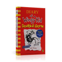 Diary of a Wimpy Kid double down in English original diary of a Wimpy Kid #11 kid diary humorous novel reading materials for primary school students growing up reading Jeff Kinney chapter Bridge Book