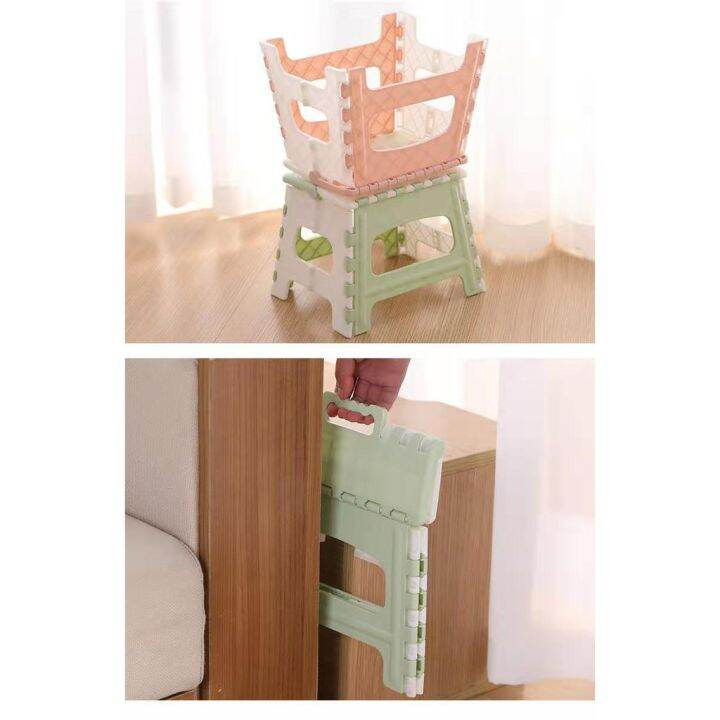 ready-stock-thickened-plastic-folding-stool-chair-childrens-small-bench