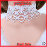 Gangke วินเทจคลาสสิกกอธิคสักลูกไม้ Choker สำหรับผู้หญิงจี้คริสตัลสีดำเสน่ห์สร้อยคอเครื่องประดับ Boho ของขวัญคริสต์มาส