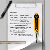 Contact Tester Pen 12 250V AC Voltage Detectors Tester Meter Volt Current Electric Test Pencil