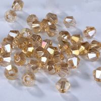 100pcs Bicone Austria Crystal Beads Charm Glass Loose Spacer Beads for Jewelry Making