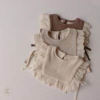 【DT】hot！ 2023 New Baby Hollow Out Sleeveless Outerwear Cotton Newborn Infant Bib Knitted 0-3Y