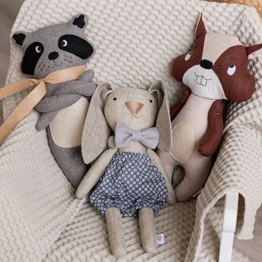 kawaii-bambi-เด็กสาวตุ๊กตาตุ๊กตาสไตล์นอร์ดิกน่ารักยัดไส้สัตว์ของเล่นเด็กทารกแรกเกิดนอนมาพร้อมกับตุ๊กตาประดับห้อง