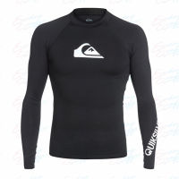 2023ผู้ชาย Rash Guards Surfing เสื้อแขนยาว Quick Dry ชุดว่ายน้ำ Uv Sun Protection Beach ดำน้ำเสื้อผ้า Surf ว่ายน้ำเสื้อผ้า