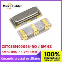 (10 ชิ้น) CSTCE8M00G53-RO 8M 8MHZ SMD 3213 3Pin 3.2 * 1.3mm Ceramic crystal Oscillator Filter Quartz Resonator SMD-3 MURATA 8.000MHZ