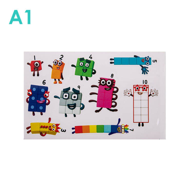 QUANSEN Numberblocks Stickers Toys Number Blocks Graffiti DIY ...