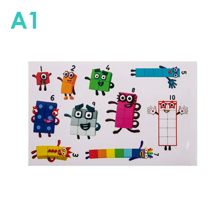 Numberblocks Stickers Toys Number Blocks Graffiti Diy Skateboard Cup ...