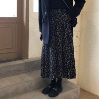 Long Skirt Female Floral Half-length Skirt Autumn New High-waist A-line Skirt Mid-length Female Umbrella Skirt Retro Long Skirt