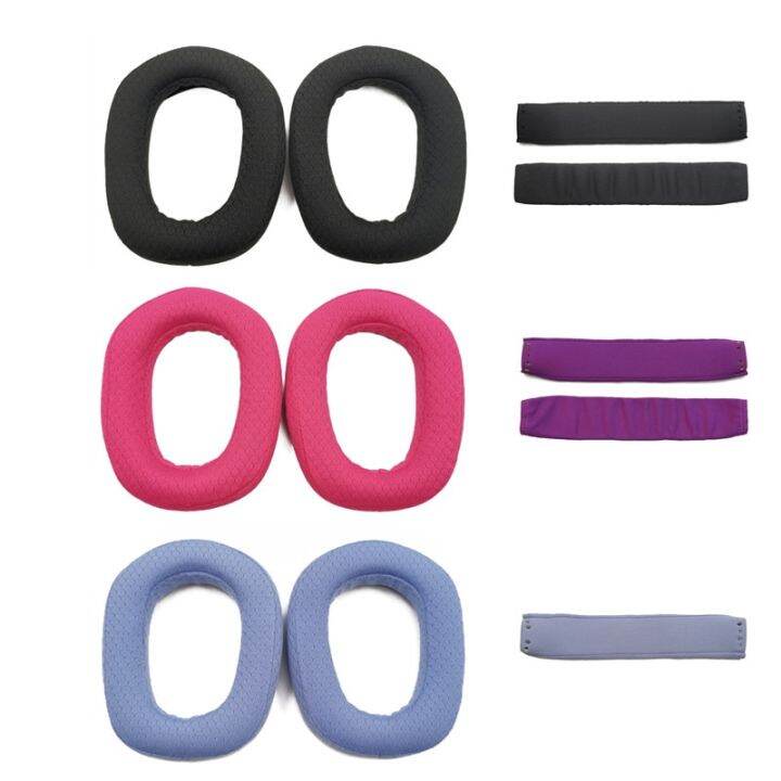 Replacement Sponge Ear Pads Cushion Headband For Logitech G435 Headphones Earpads Headbeam Soft 4352