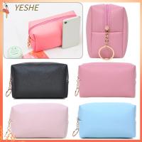 YESHE ทรงแปดเหลี่ยม ของผู้หญิง สีทึบทึบ กระเป๋าเครื่องสำอางแต่งหน้า กระเป๋าเครื่องสำอาง ถุงซัก ถุงเก็บสัมภาระ