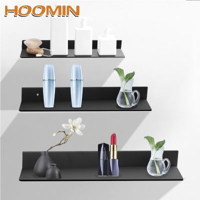 【CC】 HOOMIN 30-60cm Shelves Wall Shelf Storage Rack Accessories