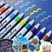 Acrylic Marker Avirulent Insipidity Waterproof For Painting Stone 12/24 Colors Art Painting Supplies Paint Marker Diy