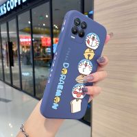 Yiเวปไซต์เคสโทรศัพท์,เคสการ์ตูนลายแมวโดราเอมอนสำหรับ Realme 8 4G Realme 8 Pro เคสโทรศัพท์ขอบสี่เหลี่ยมเคสซิลิโคนกันกระแทกคลุมด้านหลังทั้งกล้องนิ่ม