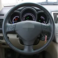 DIY Black Hige Soft Artificial Leather Steering Wheel Cover for Lexus RX330 RX400h RX400 2004-2007 Toyota Corolla Verso Camry