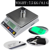 SPT เครื่องชั่งดิจิตอลตั้งโต๊ะ7.5kg ความละเอียด 0.1กรัม Digital Scale 7.5 Kg/0.1g เครื่องชั่ง