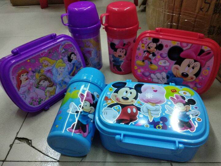 Cartoon Character Lunch Box w/Tumbler For Kids | Lazada PH