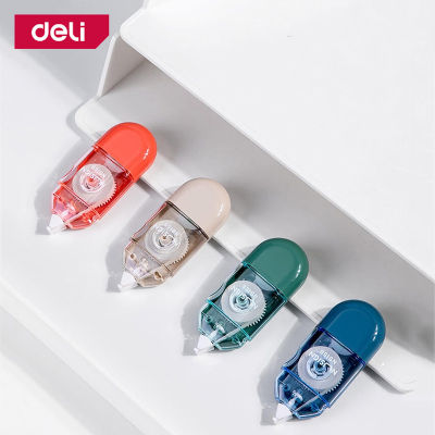 Deli ลบปากกา ลิควิดเทป เทปลบคำผิด ลิควิด ขนาดกะทัดรัด จับถนัดมือ Correction Tape