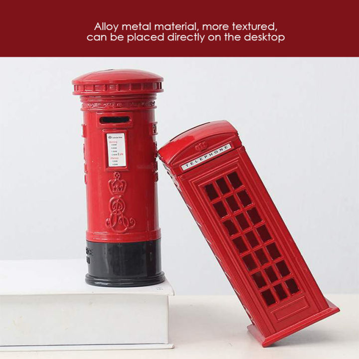 tomor-life-creative-metal-london-ตู้จดหมายและงานประดิษฐ์ตู้โทรศัพท์สำหรับเครื่องประดับโต๊ะ