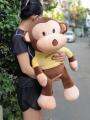 [MUA 2 TẶNG 1] Gấu bông Khỉ Monkey 70cm vải mịn gòn trắng 100%